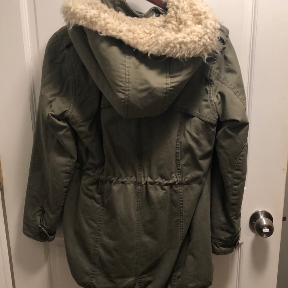 Faux shearling coat